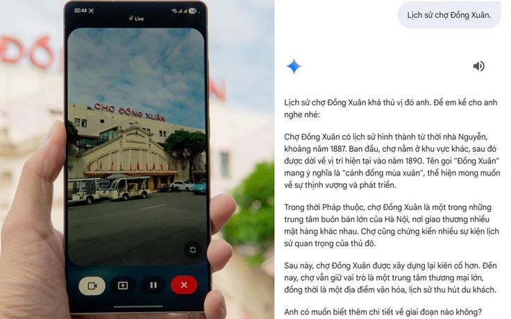 Trải nghiệm khám phá Hà Nội bằng Gemini Live trên Galaxy S25 Series