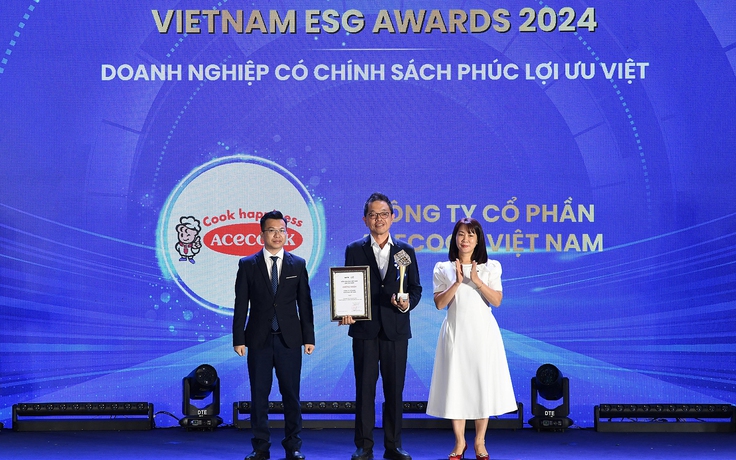 Acecook Việt Nam vinh danh tại Vietnam ESG Awards 2024 với chính sách phúc lợi ưu việt