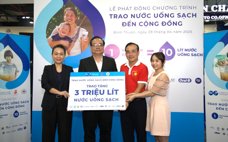 P&G Việt Nam và Saigon Co.op chung tay trao nước uống sạch đến cộng đồng