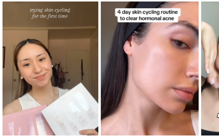 Skin Cycling: Bí kíp 'đánh thức' da căng bóng sau 1 tuần, Gen Z đua nhau thử