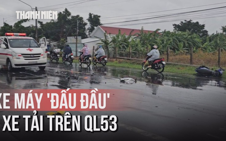 Trời đổ mưa sau tai nạn trên quốc lộ 53, khám nghiệm gặp nhiều khó khăn