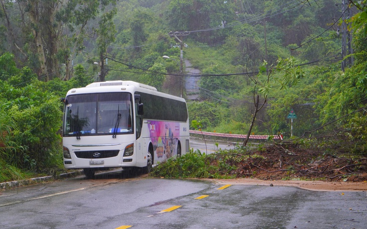 Bão số 1: Bán đảo Sơn Trà xuất hiện nhiều điểm sạt lở nguy hiểm