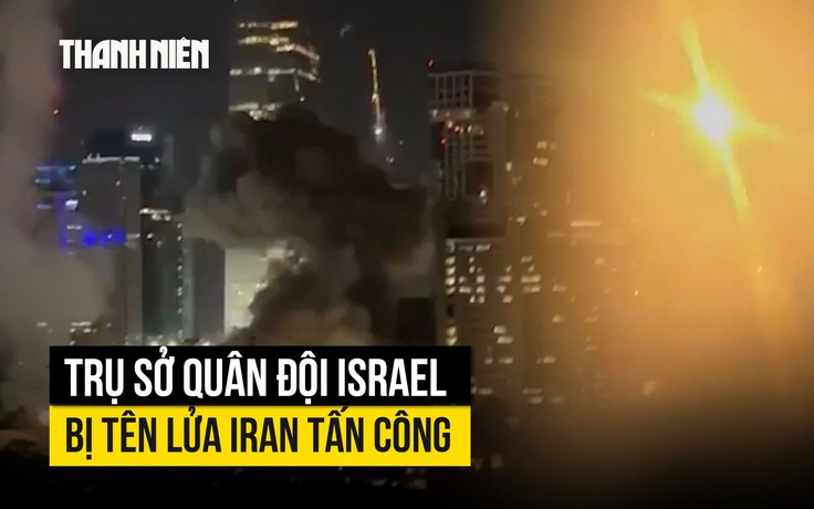 Tên lửa Iran xuyên Vòm Sắt tấn công 'Lầu Năm Góc' của Israel