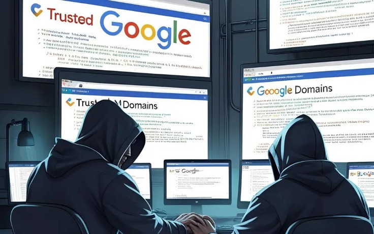 Tin tặc 'mượn' tên miền Google.com để tấn công