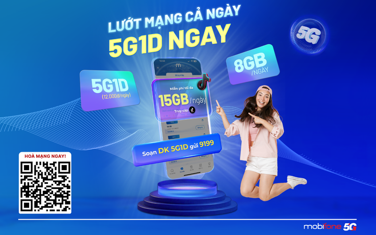 Bùng nổ 5G mỗi ngày - Trải nghiệm siêu tốc chỉ với 12.000 đồng từ MobiFone