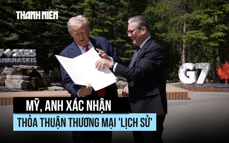 Ông Trump gặp sự cố khi công bố thỏa thuận thương mại 'lịch sử' Mỹ - Anh