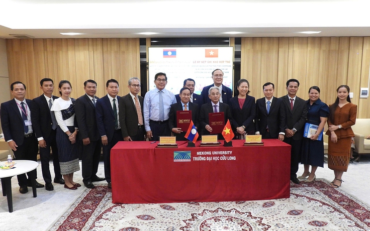 Trường ĐH Cửu Long tăng cường hợp tác đào tạo nhân lực cho nước bạn Lào Trường ĐH Cửu Long tăng cường hợp tác đào tạo nhân lực cho nước bạn Lào