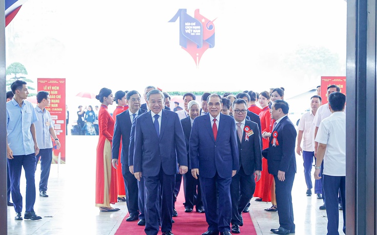 Tổng Bí thư Tô Lâm dự lễ kỷ niệm 100 năm Ngày Báo chí cách mạng Việt Nam