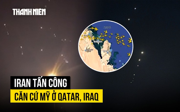 Iran bắn tên lửa vào căn cứ không quân Mỹ ở Qatar