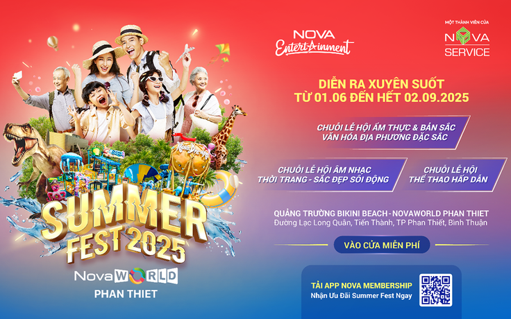 Summer Fest 2025 sôi động sự kiện thể thao, âm nhạc, thời trang tại Novaworld Phan Thiet Summer Fest 2025 sôi động sự kiện thể thao, âm nhạc, thời trang tại Novaworld Phan Thiet