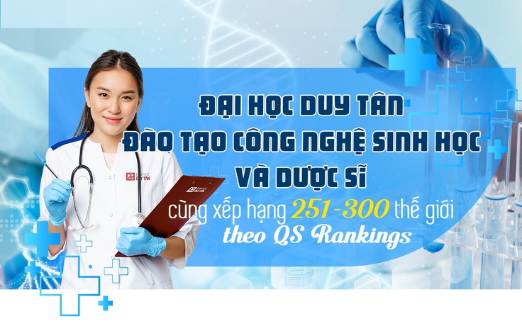 ĐH Duy Tân đào tạo Công nghệ Sinh học và Dược sĩ cùng xếp hạng 251-300 thế giới theo QS Ranking