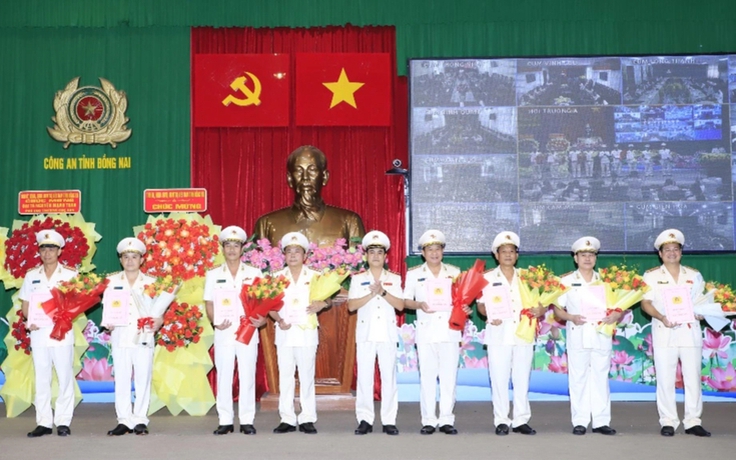 Công an Đồng Nai: Công bố quyết định của Bộ Công an về tổ chức, cán bộ