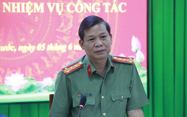 Đại tá Dương Văn Mạnh được giao phụ trách Công an tỉnh Bình Phước