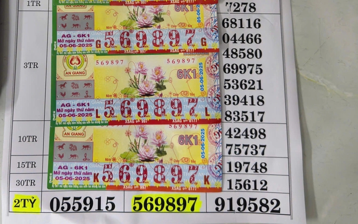 Mua 4 tờ vé số khi đi chợ, người đàn ông ẵm trọn giải độc đắc