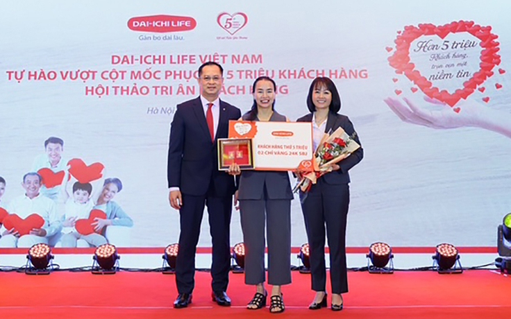 Dai-ichi Life Việt Nam - ‘Hơn 5 triệu khách hàng, trọn vẹn một niềm tin’ Dai-ichi Life Việt Nam - ‘Hơn 5 triệu khách hàng, trọn vẹn một niềm tin’
