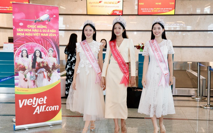 Tân Hoa hậu Việt Nam bay cùng Vietjet trên hành trình đầu tiên sau lễ đăng quang