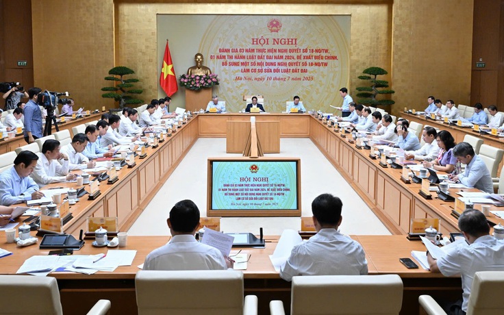 Chính phủ họp bàn sửa luật Đất đai 2024