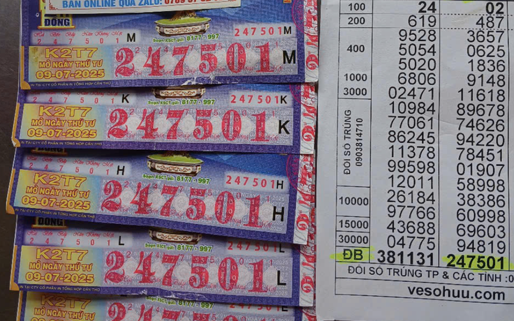 Trúng độc đắc 10 tỉ sau 3 ngày mới biết, người phụ nữ ở TP.HCM tặng đại lý tiền