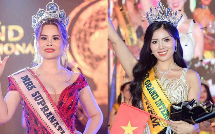 Việt Nam có thêm 2 hoa hậu quý bà quốc tế chỉ trong 1 ngày