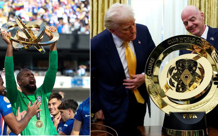 ‘Độc lạ’ Club World Cup: Tổng thống Trump giữ cúp xịn, đội vô địch Chelsea chỉ nhận bản sao