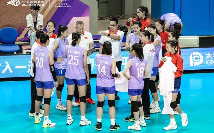 Đội tuyển bóng chuyền Việt Nam thua sít sao U.21 Hà Lan giải Thượng Hải Future Stars
