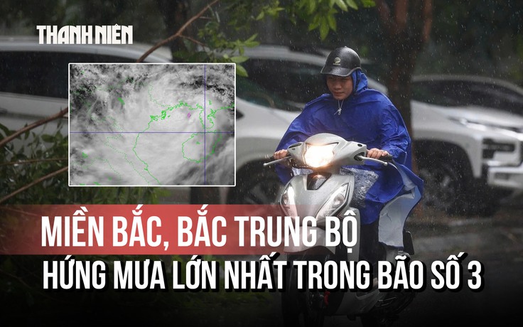 Bão số 3 (Wipha) di chuyển chậm gây mưa lớn kéo dài