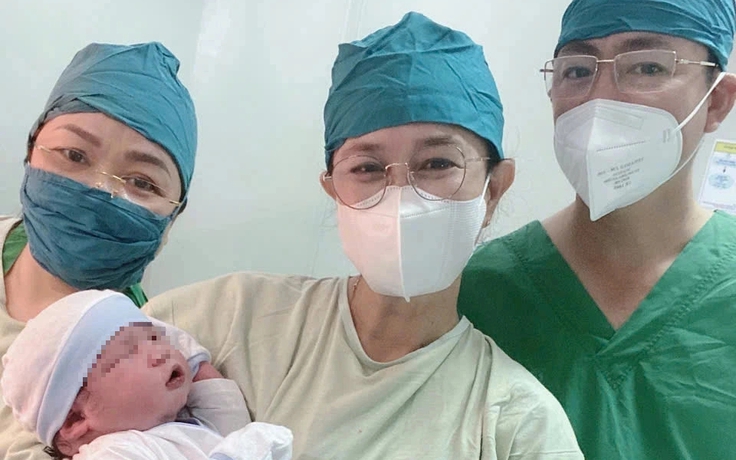 Bé trai nặng gần 6 kg chào đời an toàn tại Cà Mau