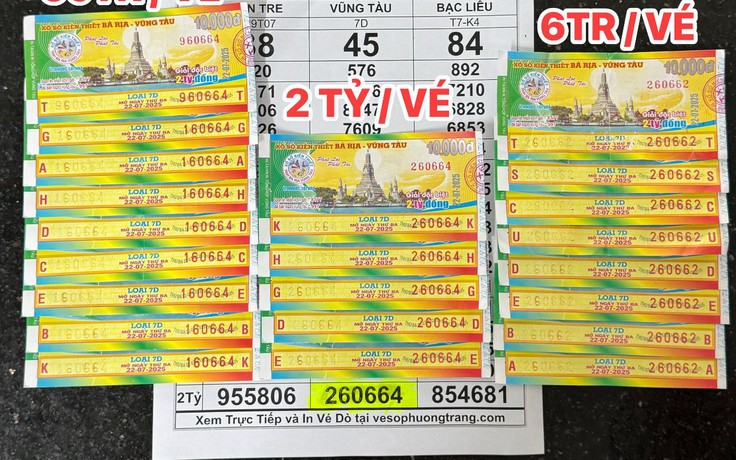 Đại lý TP.HCM đổi thưởng 22 tờ: Có người trúng độc đắc 10 tỉ