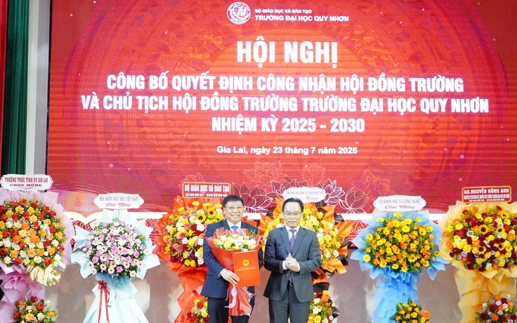 Trường ĐH Quy Nhơn công bố Hội đồng trường nhiệm kỳ mới
