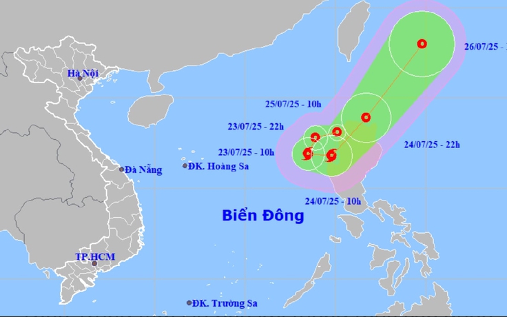 Khả năng xuất hiện bão đôi gần Biển Đông
