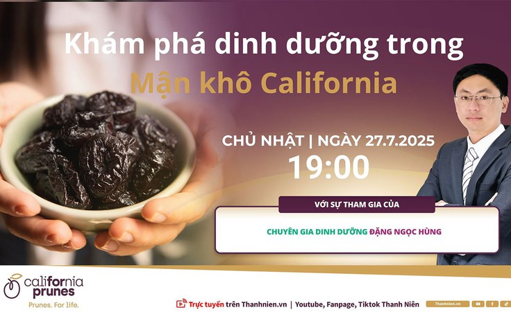Tọa đàm trực tuyến: Khám phá dinh dưỡng trong Mận khô California