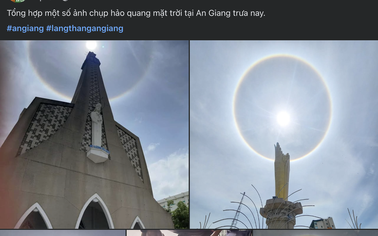 Người dân An Giang rủ nhau ngắm hào quang quanh mặt trời: Cẩn thận khi quan sát!