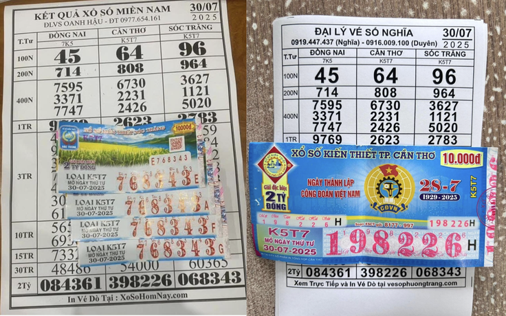 Xổ số miền Nam ngày 30 tháng 7: Nhiều khách miền Tây trúng lớn