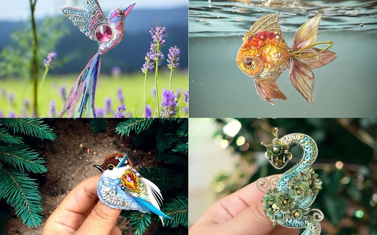 Kiếm hàng chục triệu đồng mỗi tháng nhờ làm ghim cài áo thủ công