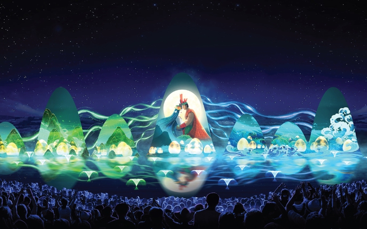 Show thực cảnh 'Sử thi Âu Lạc' thu hút hàng ngàn người dân và du khách 