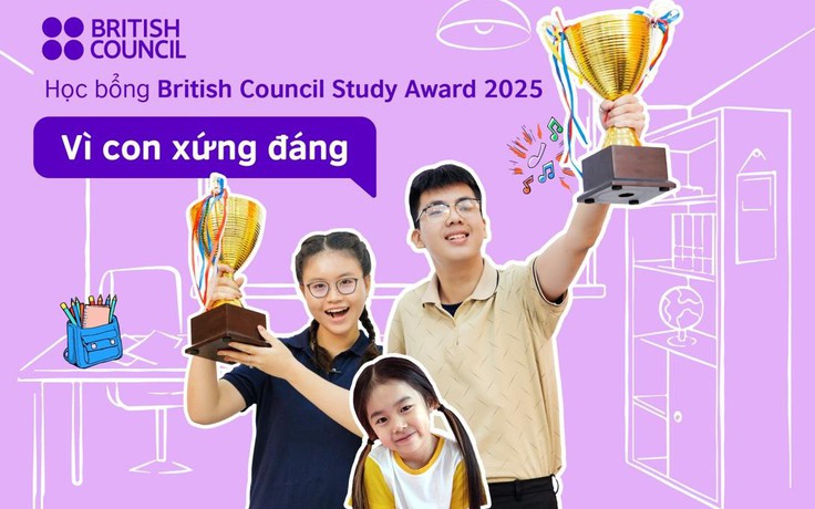 Học bổng tiếng Anh toàn phần cho học sinh Tiểu học đến THPT từ Hội đồng Anh