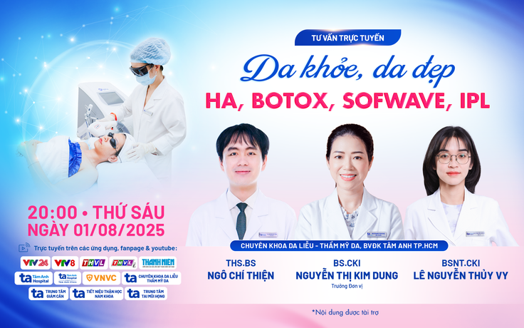 Tư vấn sức khỏe: ‘Da khỏe, da đẹp với HA, Botox, Sofwave, IPL’