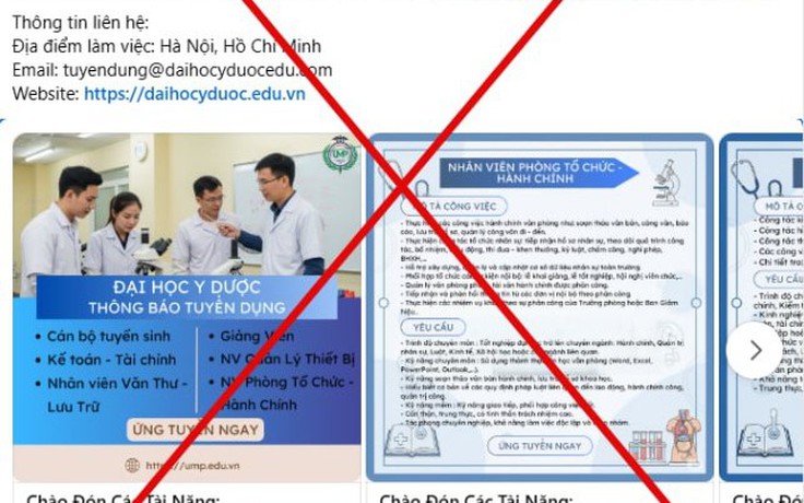 Lan rộng chiêu lừa đảo giả mạo tuyển dụng của trường đại học