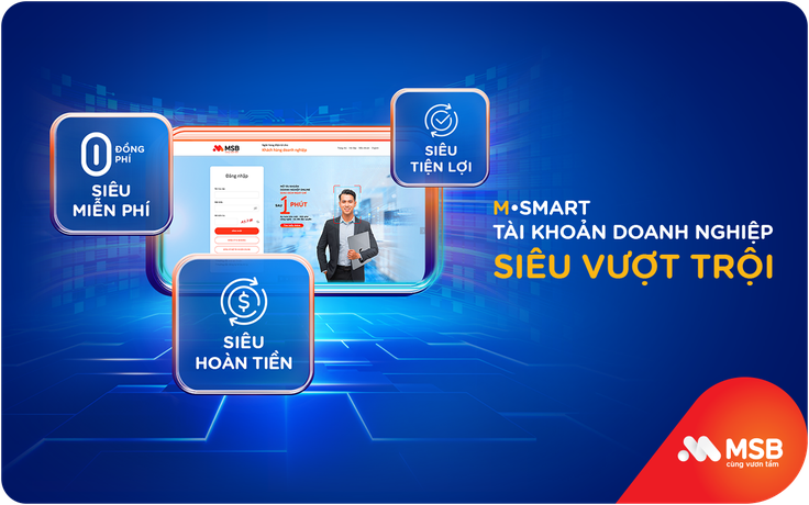 Doanh nghiệp tiết kiệm hàng chục triệu đồng mỗi tháng với gói tài khoản M-Smart