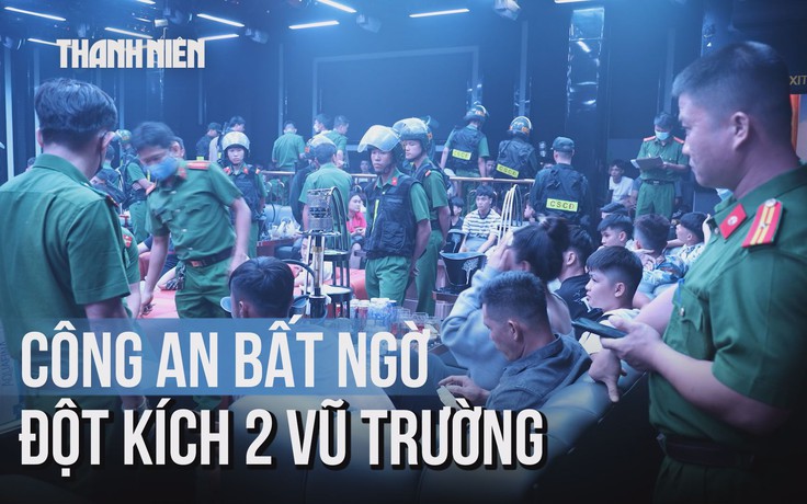 Công an bất ngờ đột kích 2 vũ trường, triệt phá 'ổ ma túy'