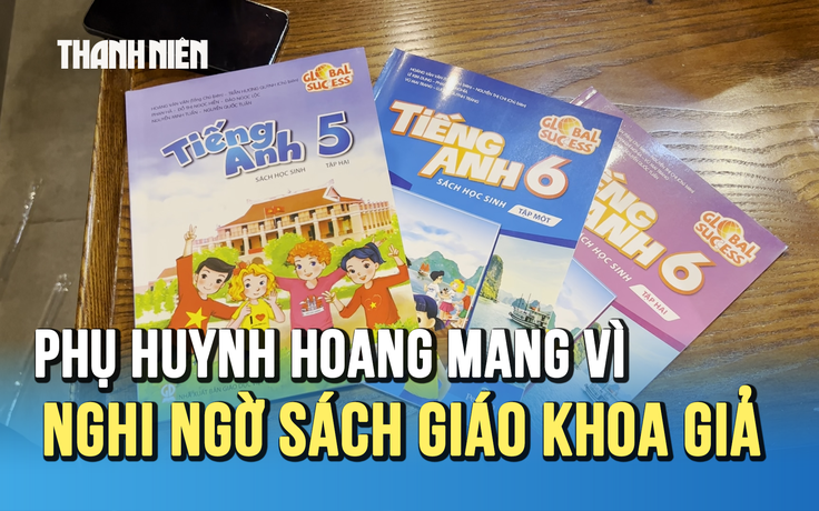 Phụ huynh hoang mang vì nghi ngờ trường học phát sách giả cho con