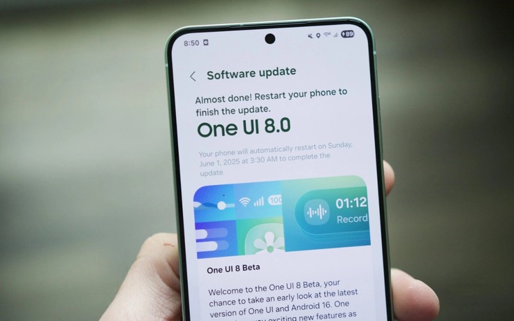 Galaxy A55 'lên đời' One UI 8 ngay trong tháng 9