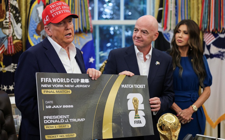 Tổng thống Mỹ Donald Trump và Chủ tịch FIFA công bố lễ bốc thăm World Cup 2026
