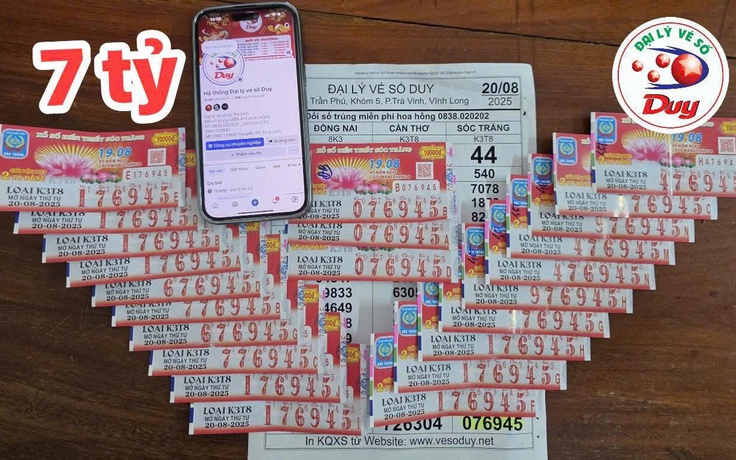 23 vé trúng 7 tỉ xổ số miền Nam: Đại lý miền Tây chuyển khoản ngay