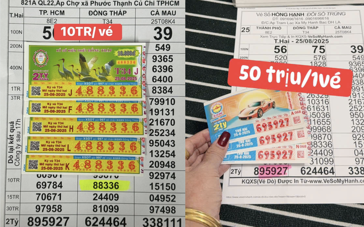 Xổ số miền Nam ngày 25 tháng 8: Bất ngờ 'trúng lớn' đài TP.HCM, Đồng Tháp