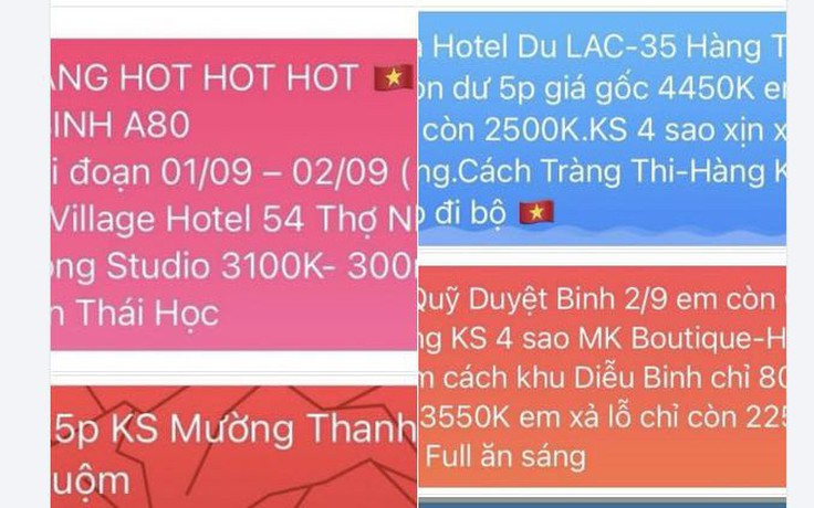 'Xả' lỗ phòng khách sạn Hà Nội trước lễ diễu binh A80