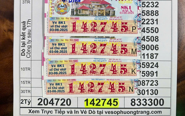 Người đàn ông đi khám bệnh ở TP.HCM trúng độc đắc 8 tỉ xổ số miền Nam