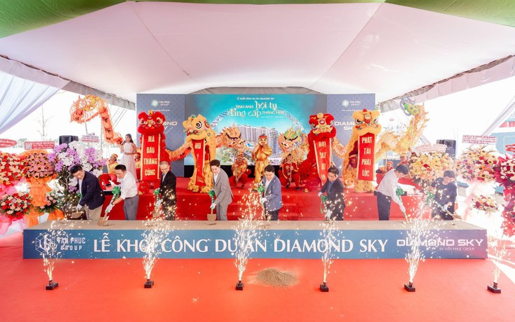 Khởi công Diamond Sky - căn hộ cao cấp và TTTM đầu tiên tại Van Phuc City