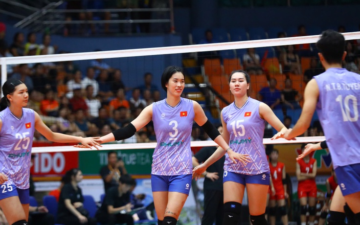 Đội tuyển bóng chuyền nữ Việt Nam thắng dễ Indonesia ở chặng 2 SEA V.League
