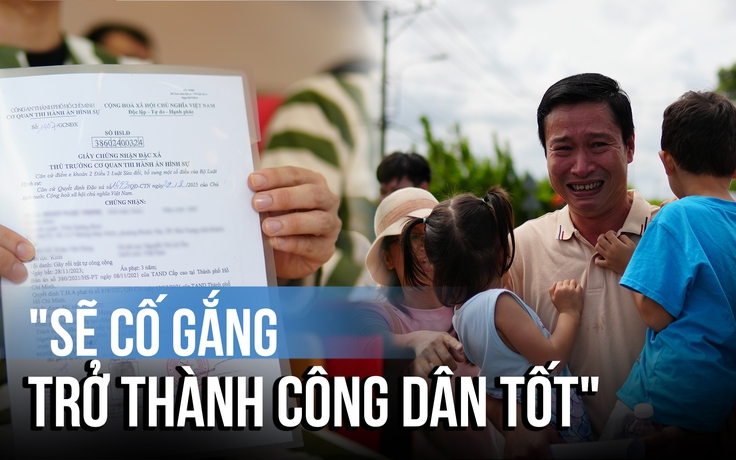 Phạm nhân được đặc xá ở dịp Quốc khánh: Sẽ nỗ lực sống lương thiện, là công dân tốt